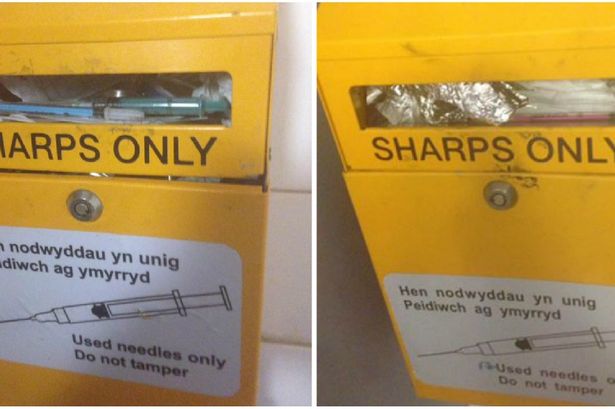 'Disgusting' bins in Caernarfon bus station public toilets overflowing with used needles