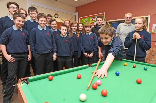 Snooker loopy? Gwynedd entrepreneur fitting FREE snooker tables in schools to develop maths skills