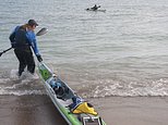 Missouri kayaker begins world record attempt in Michigan