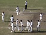 3rd test: Pujara hits 130 as India trails Australia by 91