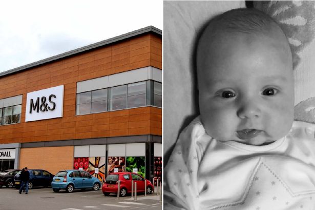 Prestatyn mum's warning to parents after finding glue 'smeared over store's baby changing mat'