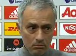 Manchester United manager Jose Mourinho loses temper