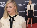Leggy Charlize Theron stuns in Madrid for Fast & Furious 8