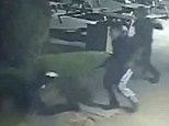 Terrifying moment machete gang attack man outside pub