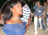 Rihanna dons thigh high boots to party at Coachella