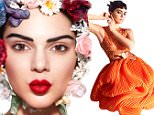 Model Kendall is a dream in tangerine for Harper's Bazaar