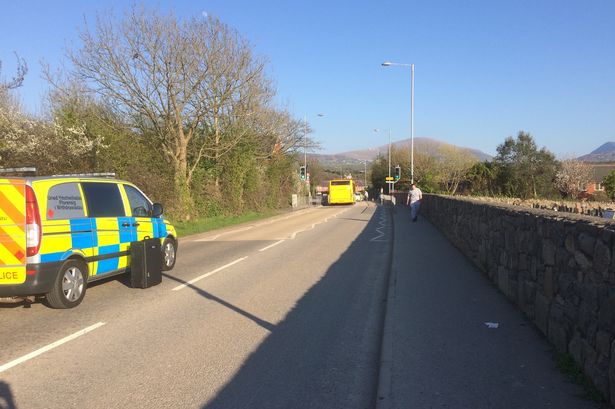 Child hit by bus out outside Gwynedd primary school