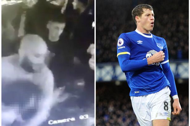 Everton's Ross Barkley being knocked out in nightclub caught on CCTV