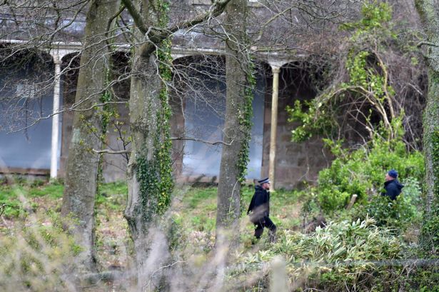 Arsonists start Caernarfon mansion fire which leaves building gutted