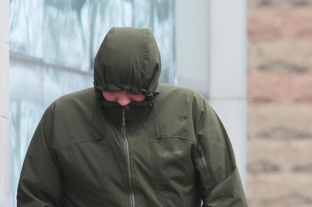 Watch brazen flasher come over all shy after he's found guilty of exposing himself to old lady