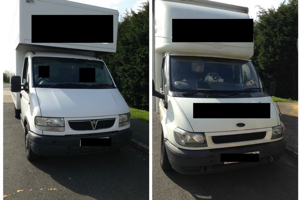 North Wales police stop two vans so alike they had SAME numberplate