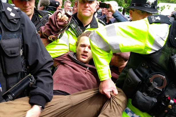 What Theresa May protester was actually arrested for