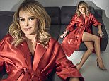 Amanda Holden shows off her long legs in just a silk robe