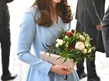 Kate Middleton visits sunny Luxembourg in a baby blue coat