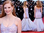 Jessica Chastain twirls in a fringe dress at Cannes