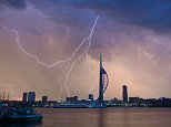 UK weather: Thunderstorms strike the South Coast