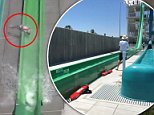 10-year-old boy is thrown from three-story water slide