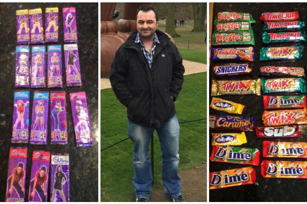Westlife and Spice Girl chocolate bars going back 20 years … Pwllheli man's unusual collecting obsession revealed