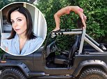 Bethenny Frankel bends herself into wheel pose atop a car