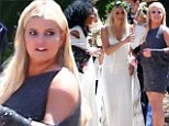 Jessica and Ashlee Simpson attend Ross Naess' wedding
