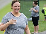 Chanelle Hayes shows off growing baby bump