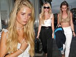 Lottie Moss puts on a chic display in a lacy camisole