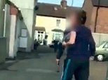 Yorkshire man waves a HAMMER and KITCHEN KNIFE on street