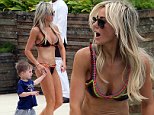 Roxy Jacenko hits the pool with Oliver Curtis in Bali