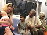 Viral photo of white woman with Muslim family in NYC