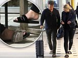 Karl Stefanovic wears FLUFFY sandals and carries clutch