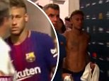 Neymar 'appears to bid farewell to Real Madrid players'