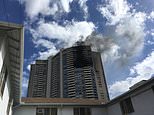 Fire rages in Honolulu high-rise apartment building