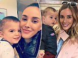 Rebecca Judd goes makeup free with twin Tom