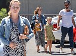 Amy Adams visits the mall with husband and daughter