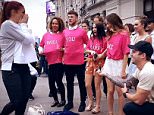 Joe Tomlin proposes to girlfriend in flash mob in London