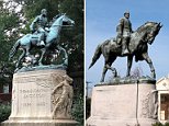 Confederate statues Charlottesville to be covered in black