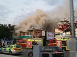 Firefighters battle huge blaze at a Poundland