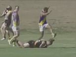 Footy player charged with assault kicking opponent head