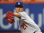 Darvish strikes out 10 in Dodger debut as LA downs Mets 6-0