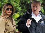 Trumps fly to Texas to meet Hurricane Harvey victims