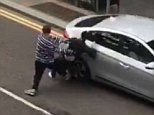 Man slammed against moving car in Inverness street fight