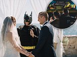 Couple's pop culture-themed wedding with Batman celebrant
