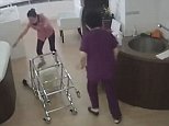Nurse caught dropping a newborn baby on the ground