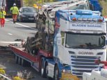 Two kids and mum injured, father killed in M5 horror crash