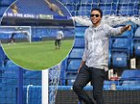 NBA star Steph Curry takes penalty at Stamford Bridge