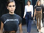 Kaia Gerber battles MFW jet lag stepping out in California