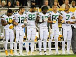 Packers and Chicago Bears link arms in 'show of unity'