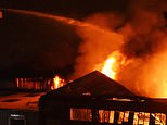 More than 100 firefighters battle huge warehouse blaze in Tottenham