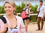 Sam Frost films Home And Away scenes with Orpheus Pledger