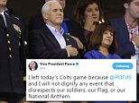 Vice President Mike Pence LEAVES Indianapolis Colts game